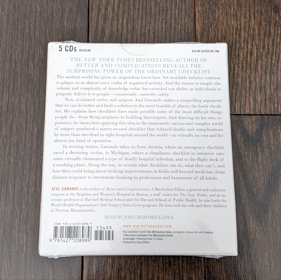 NEW The Checklist Manifesto [Audiobook] by Atul Gawande - Picture 3 of 4